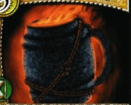 Trpasličí ohnivý korbel 9 Ledová sekera Chrániče stínu DWARVEN FIRE MUG Před bojem: Aktivací této karty může hrdina provést jeden útok na dálku. Pokud v něm uspěje, způsobí svému protivníkovi 2.