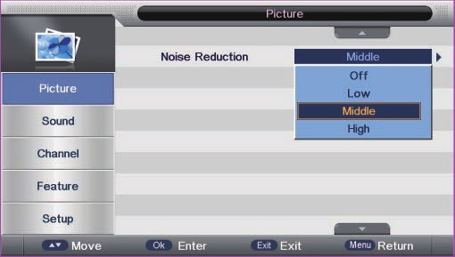 Základní ovládání 4:3 16:9 Zoom1 Zoom2 Pouze scan (pouze v režimu HDMI) Vstupní signál 4:3 Vstupní signál 16:9 Tato volba vám umožní zobrazit obraz s původním poměrem stran 4:3.