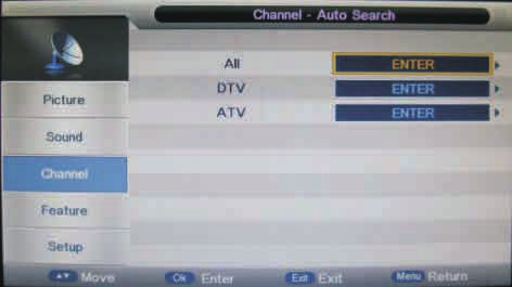 Tlačítky AA3/AA4 vyberte Channel (Kanál) a ŽLUTÝM tlačítkem vyberte Fav3. 5. Tlačítky AA3/AA4 vyberte Channel (Kanál) a MODRÝM tlačítkem vyberte Fav4. 6.
