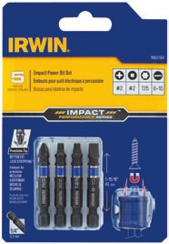 šroubováků Impact PZ / PH / TX, ks: PZ2 x 2 / PH2 x 2 / T20 7069192418 6 6 19244 Sada bitů do el.