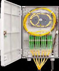 URM SH 24C URM LH 24C M WALL-MOUNTED OPTICAL DISTRIBUTION BOX OPTICKÝ NÁSTĚNNÝ ROZVADĚČ EN The URM SH 24C/ LH 24C M optical distribution box is designed for the placement of 24 optical connectors