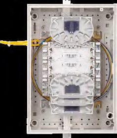 657 a,b Lockable door Break-out side plate from each side Wall-mounted Easy assembly Placement of optical fiber reserve, length 4 m The reel for cable reserves CZ Optický rozvaděč SOP 36 VS je určen