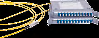 fusion splice protective sleeves Compact modules equipped with 12 connectors and pigtails SC/UPC including splice holder for heat-shrink fusion splice protective sleeves Compact modules