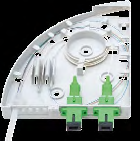 The distributor is designed for indoor wall mounting. Inputs and outputs can vary by used panels.