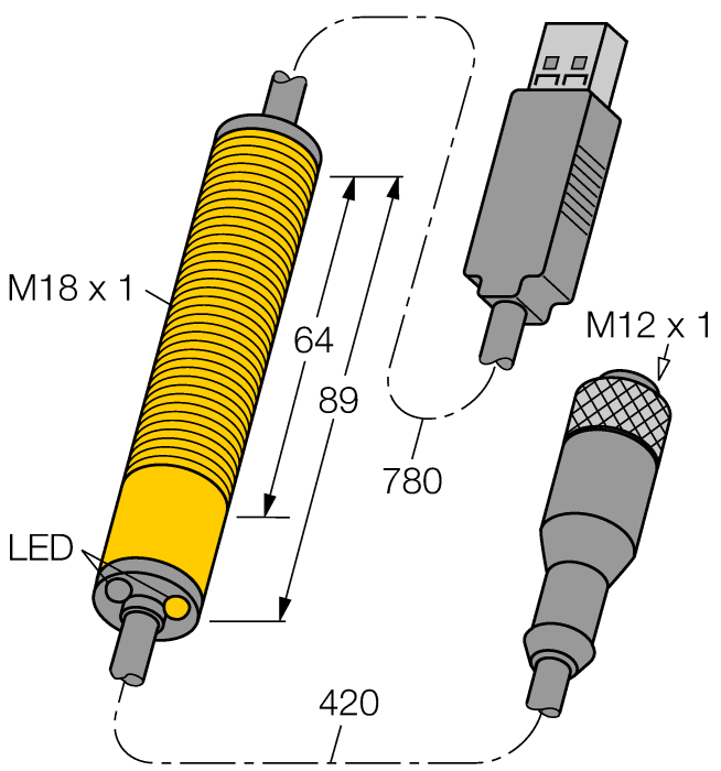 Function accessories BWA-HW-006 3081325 Adaptér RS485 na USB 5 / 5 Hans Turck GmbH & Co.