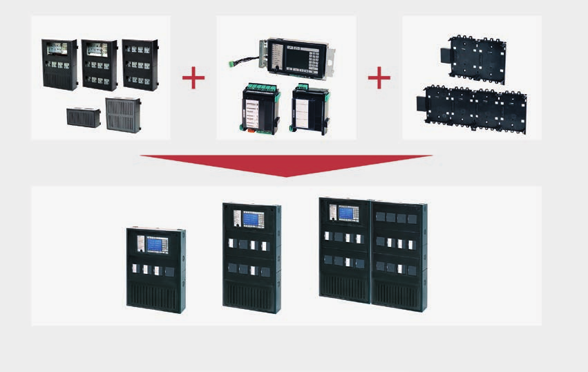 Modulární, s možností rozšíření zajišťují nepřekonatelnou flexibilitu Propojení ústředen do sítě Technologie sběrnice CAN pracuje na principu rovnocenných zařízení a zajišťuje spolehlivou funkci, i