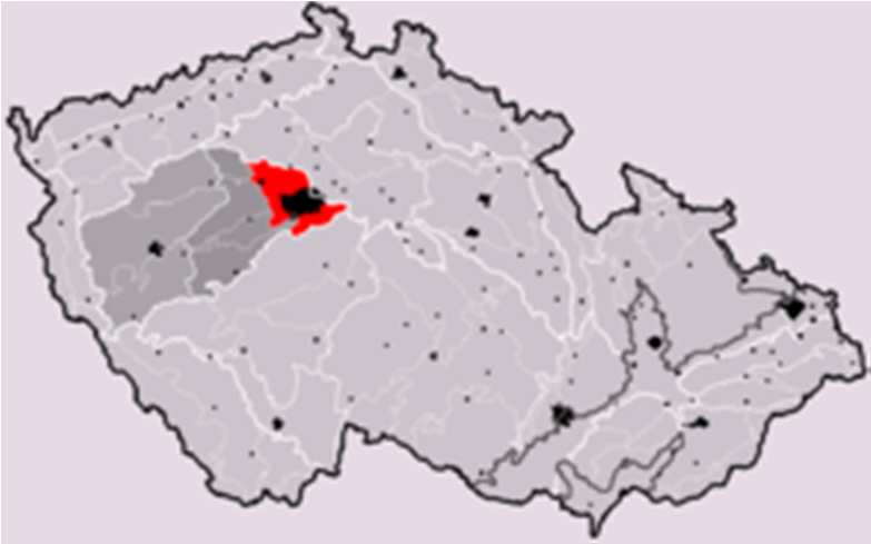 Vodstvo Obrázek 7: červeně Středolabská tabule, tmavě šedě Středočeská tabule světle šedě Česká tabule Hlavním vodním tokem Prahy je Vltava, nejdelší česká řeka.