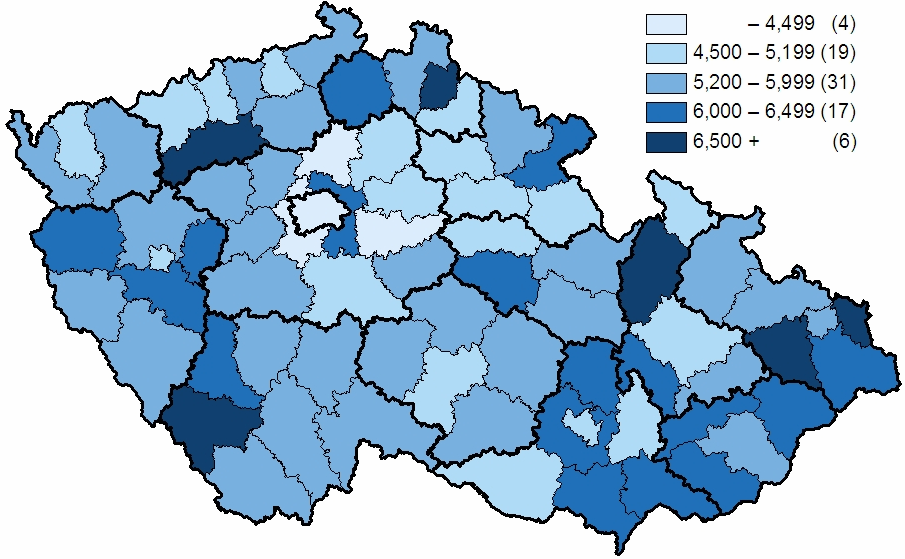 1. Průměrné procento pracovní