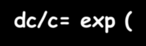 Eliminace -2 -dc/dt = k el. c c = exp (-k el. dt) ln c = - k el. t c 0 v čase 0 Poločas když, c = ½ c 0 k el -dc/c= exp (-k el.
