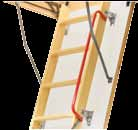 schodoch s dĺžkou rámu do 100 cm, pri väčšej dĺžke rámu ako 100 cm je montované madlo LXH 75/17 Montážne uholníky LXK Montážne uholníky upravujú a prispôsobujú montáž schodov v strope.