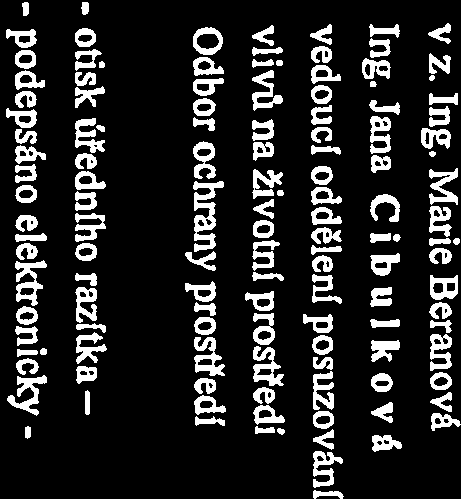 Provedené hodnocení vlívu provozu navrhovaného záměru na kvalitu ovzduší považuje orgán ochrany ovzdušf za dostatečné a nemá k němu zásadní připomínky.