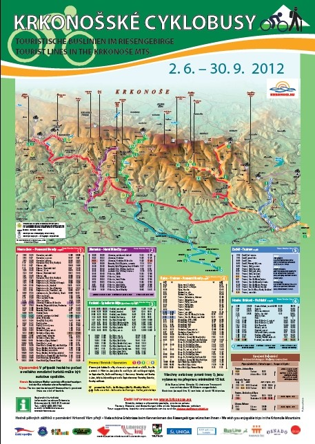 Regionální infocentrum dlouhodobě spolupracuje na projektu Krkonošských cyklobusů.