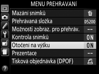 4 Umístěte kurzor do vybraného menu. Stisknutím tlačítka 2 umístěte kurzor do vybraného menu. 5 Vyberte položku menu. Pomocí tlačítek 1 a 3 vyberte položku menu. 6 Zobrazte dostupné možnosti.