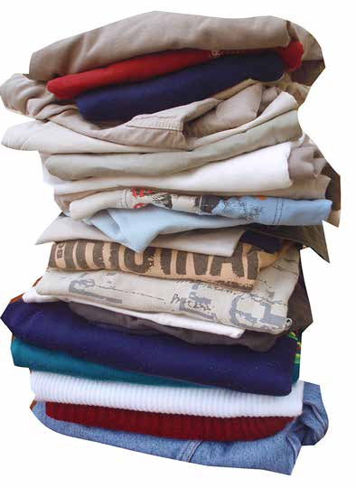 Tekstilni izdelki, ki niso primerni za nadaljnjo uporabo, se predelajo v toplotno izolacijske materiale, krpe in