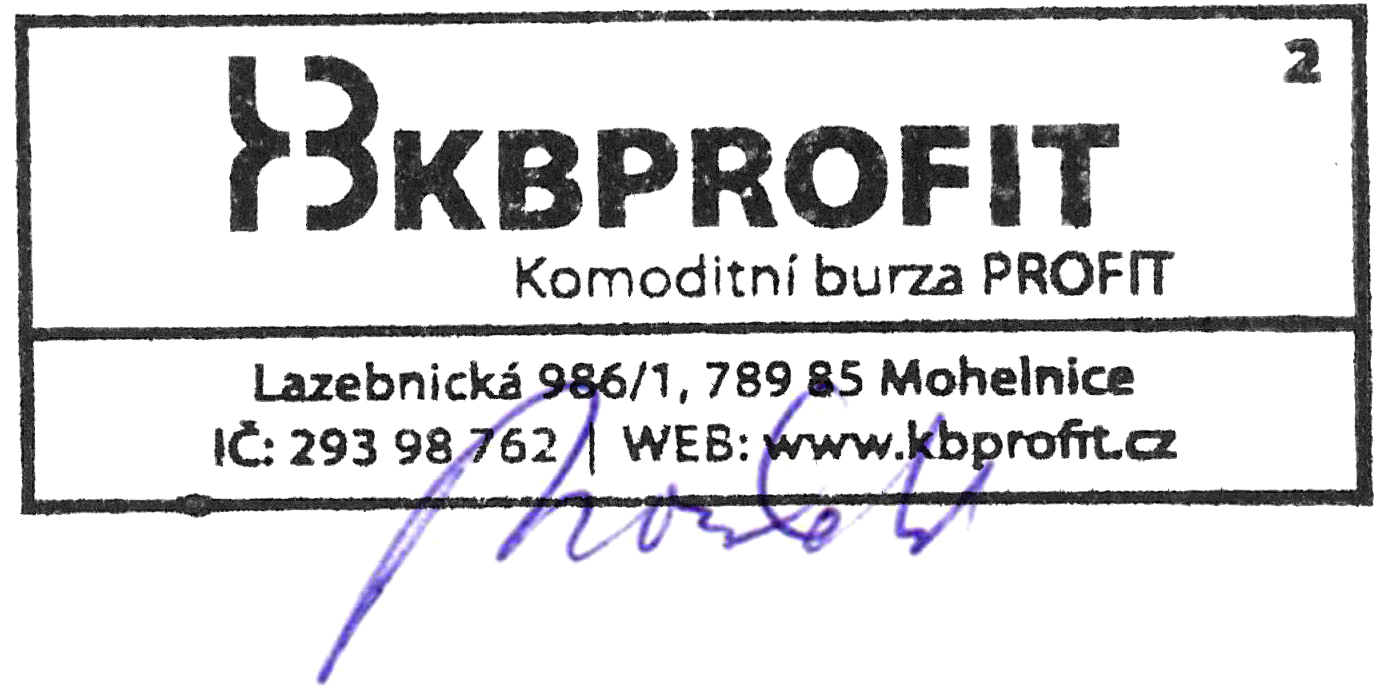 6. Dodavatel a Zákazník jsou se souhlasem burzy oprávněni ukončit plnění burzovního obchodu (závěrkového listu) rovněž vzájemnou písemnou dohodou. 7.