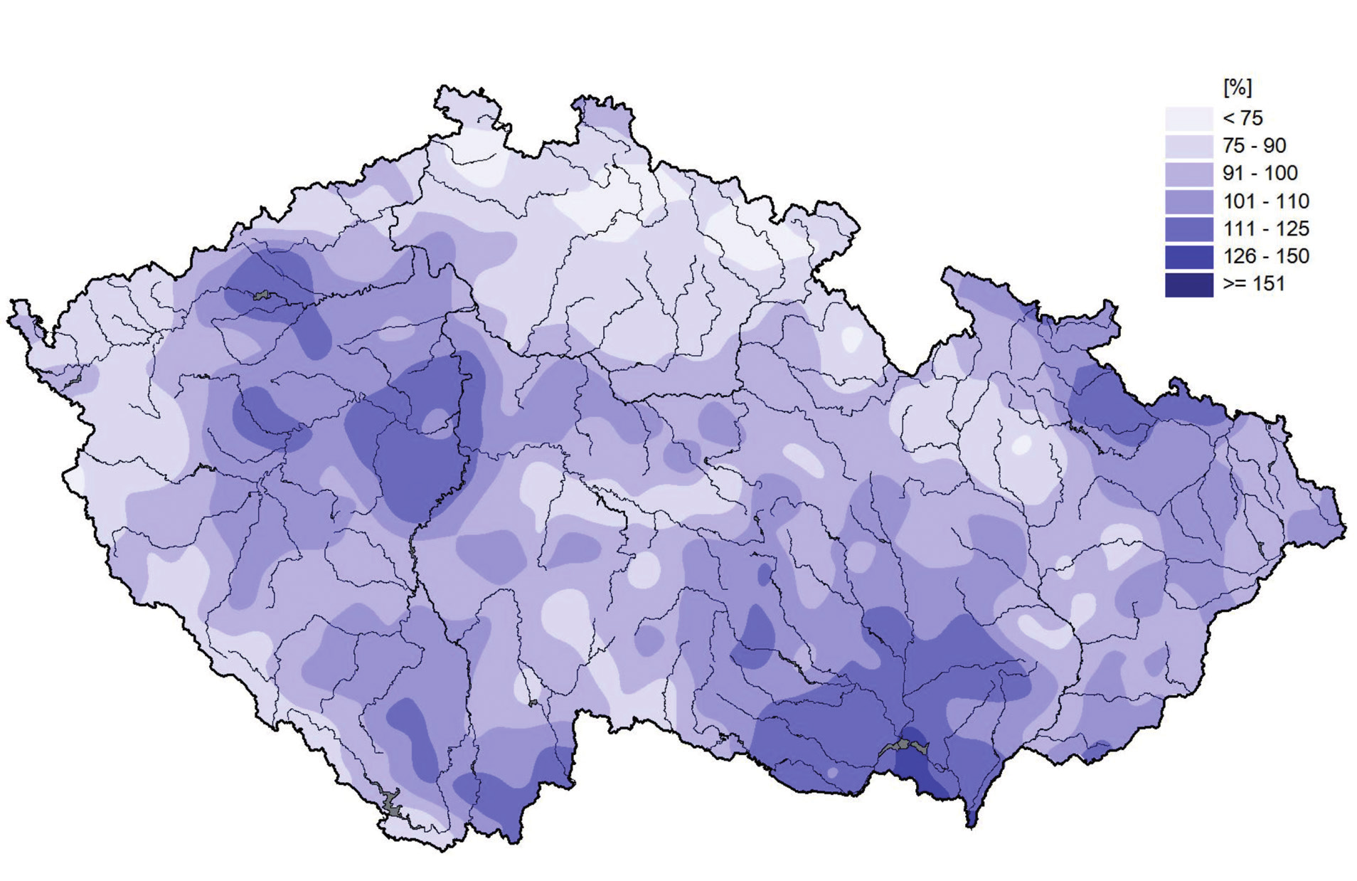 26 I. HYDROLOGICKÁ CHARAKTERISTIKA ROKU 214 Mapa I.