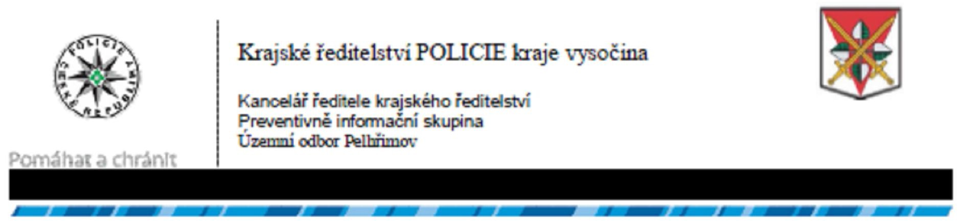 Tisková zpráva Územní odbor Pelhřimov, 29. listopadu 2011 Krádež ve vlaku Stačila chvilka spánku Pelhřimovští policisté přijali trestní oznámení o krádeži peněženky.