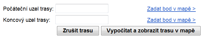 V popisu základních funkcí aplikace je odkaz na vstupní formulář aplikace.