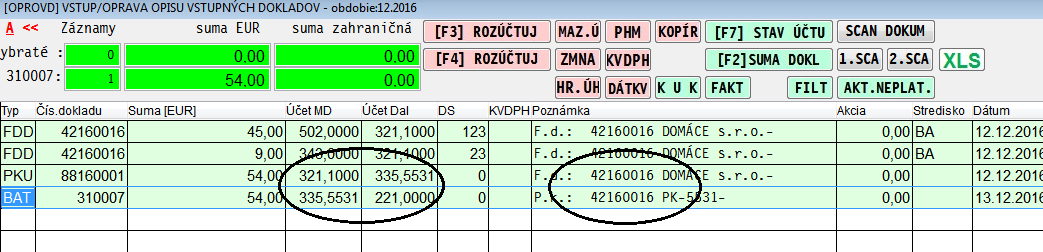 v takomto prípade dáva číslo uhradenej faktúry ( nie interné číslo