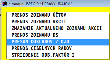 Modul PROLJU Jednoduché účtovníctvo Legislatíva - Oznámenie MF SR č. MF/019516/2016-731 A.2. Údaje z vyhotovených faktúr za stavebné práce do KV DPH Link na dokument : http://www.finance.gov.