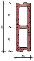 cm 2 / m 694 Povrch betonového jádra mezi vrstvami (při posunu 25 cm) cm 2 / m 601 hmotnost kg / ks 6,5 Hmotnost m 2 zdiva (s výplňovým betonem 2 200 kg / kg / m 2 217 m 3) bez omítky Brutto suchá