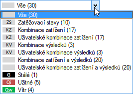 3 Vstupní data 3 Sekce Posoudit Posoudit lze jak pruty tak sady prutů. Pokud se mají posoudit pouze některé objekty, je třeba zrušit označení políčka Vše.