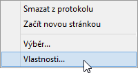 Grafické zobrazení lze ve výstupním protokolu přesunout na jiné místo pomocí funkce Drag&Drop.