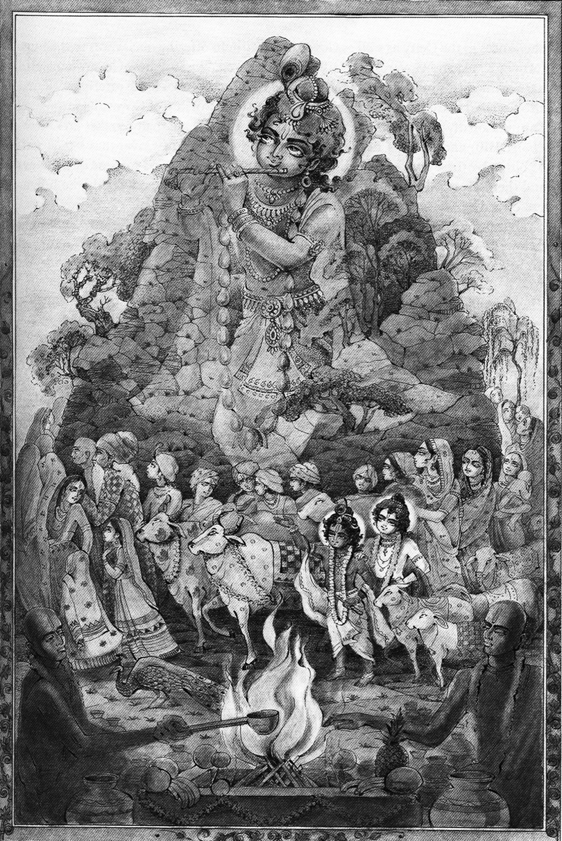 Krišna kathá Líla Purušótama dás Šrí Šrí Gandharvika Giridhárí Kathámrita Transcendentální zábavy Nejvyššího Pána Šrí Krišny Haré Kršna všem oddaným, kteří rádi a s chutí naslouchají Kršna kathá.