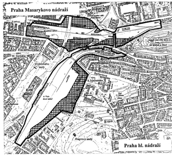 Problematika drážních ploch v centrální části města Prahy / Petr Durdík Přestavba ŽUP sleduje tyto základní cíle: - V dálkové dopravě vnitrostátní i mezistátní soustředit všechny vlaky do