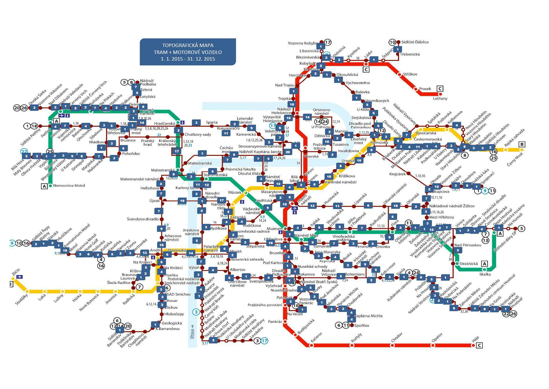 Obrázek 71 Střety tramvaje s