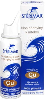 Stérimar Cu 50 ml Přírodní mořská voda s příměsí mědi na infekční bakteriální rýmu.