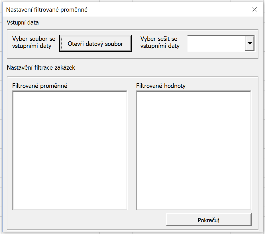 Obr. 4 - Aplikace ADRZ Specifikace sešitu MS Excel se vstupními daty Poznámka 4: Aby bylo jednoznačné, která data se do ADRZ nahrají, doporučujeme uživateli, aby si podkladovou databázi VZ připravil