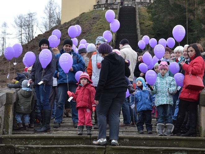 Centrem celorepublikového Vypouštění balónků bylo tentokrát město Hodonín a