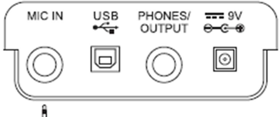 Připojení sluchátek Do zdířky sluchátek PHONES/OUTPUT (42) na zadním panelu kláves můžete připojit běžně dostupná sluchátka se stereofonním konektorem 3,5 mm.