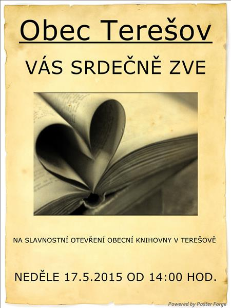 Potěšitelné je, že jsme pomohli ke vzniku další obecní knihovny v našem regionu /Terešov, www.teresov.cz/knihovna /.