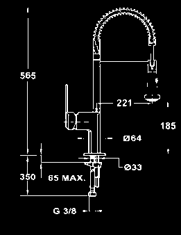 41035200 MYX přepínací sprcha/tryska MRX Chrom