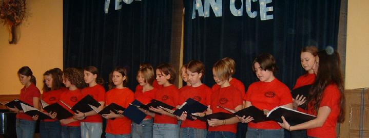 Přijímací zkouška na nižší stupeň osmiletého studia se koná písemně v určeném termínu ze vzdělávacího obsahu vzdělávacího oborů Český jazyk a literatura z RVP ZV (1. stupeň), Matematika z RVP ZV (1.