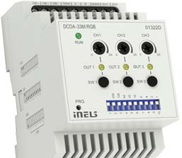 Převodník inels DLI/DMX EMDC64M Stmívací aktor DCDM/RGB Jednotka EMDC64M je určena k řízení elektronických předřadníků DLI a přijímačů DMX ze systému inels.