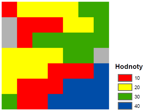 MajorityFilter(<in_grid>, {FOUR EIGHT}, {MAJORITY HALF}), kde <in_grid> Vstupní rastr. {FOUR EIGHT} Počet buněk vstupujících do výpočtu.