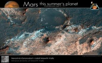 Mars, planeta tohoto léta (červen - září 2017) Prostranství Růžového sadu mezi hvězdárnou a horní stanicí lanovky nabízí příležitost ke zviditelnění hvězdárny.