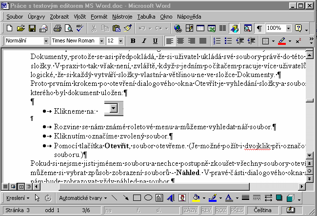 8 MS Word Textový editor MS Word je v současné době nejspíš nejrozšířenějším kancelářským programem.