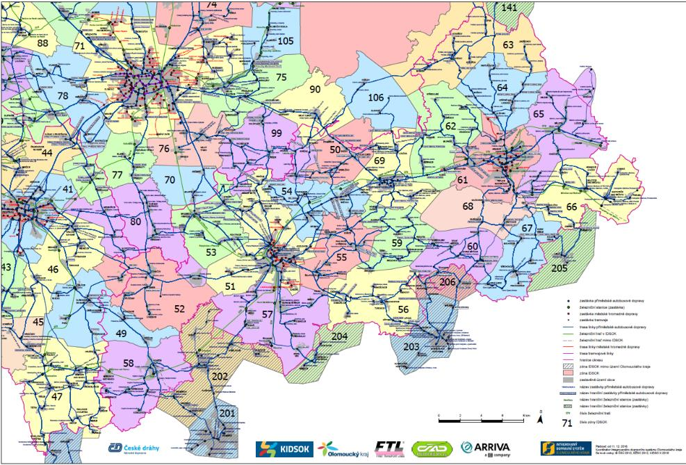 7.6 INTEGRACE OSOBNÍ DOPRAVY MAD Přerov je integrován v rámci IDSOK v zóně 51. Jednotlivé jízdné je 10 Kč, zlevněné 5 Kč.