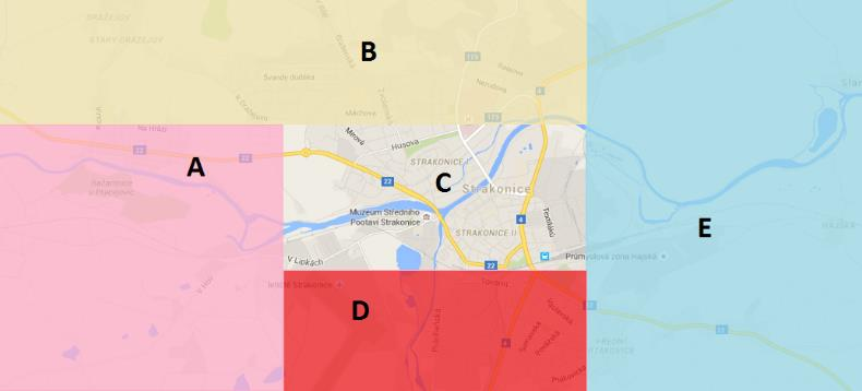 Obrázek 2.1 Lokality trvalého bydliště obyvatel Návrh strategické koncepce podpory sportu města Strakonic Tabulka 2.