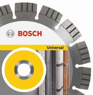 Príslušenstvo Bosch /2 Rezanie, brúsenie a vŕtanie s použitím diamantu Rezacie kotúče 287 Best for Universal and Metal Extrémna rýchlosť do všetkých materiálov Diamanty optimalizované na rýchlosť