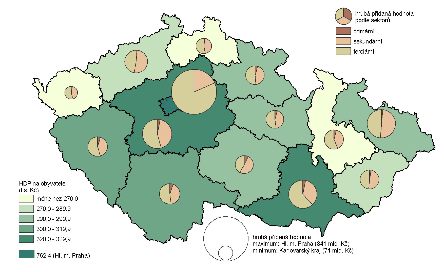 Hrubá přidaná hodnota podle hlavních ekonomických sektorů Indikátor Podíl terciárního sektoru na hrubé přidané hodnotě v % Návaznost na strategické dokumenty ČR SUR 2004, SZ 2009 Český statistický