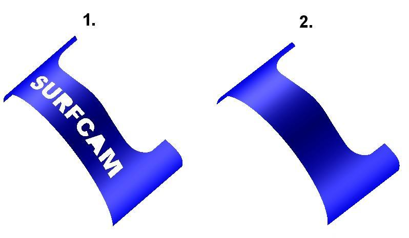 Pomocí funkce Transformovat Kopírovat zkopírujte do aktivní hladiny plochu, která je na následujícím modelu zobrazena v modré barvě. 4.