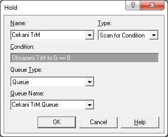 Obrázek 11: Parametrizace modulu Route K zastavce TrM.