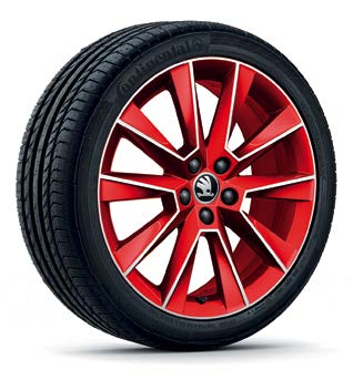 Kolo z lehké slitiny 7,0J 17" pro pneumatiky s rozměry 215/40 R17, v černé matné barvě, broušené Blade 5JA 071 497G ZG6 Kolo z