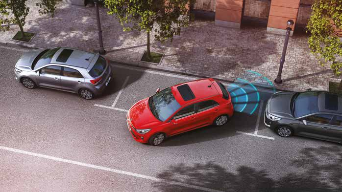 Parkovací senzory vzadu RPAS (Rear Parking Assist System) Při couvání na parkovací místo Vám pomohou zvukové signály, které Vás