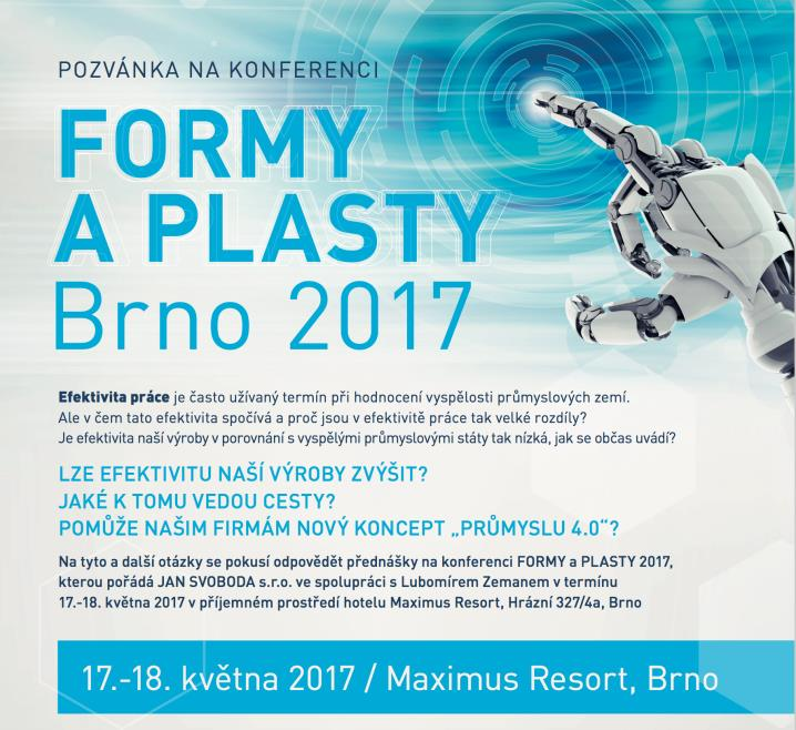 Cílem konference je poskytnout široký záběr znalostí tak, aby zodpovězení otázky, proč děláme věci zrovna takto, vedlo k zefektivnění výroby a bylo dosaženo vyšších zisků.